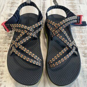 Chaco Classic Sandals in Crest Citrus Big Kids Size 4 ! EUC